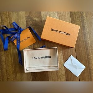 New Authentic Louis Vuitton Gift Box, Dust Bag, Blank gift tag/Ribbon